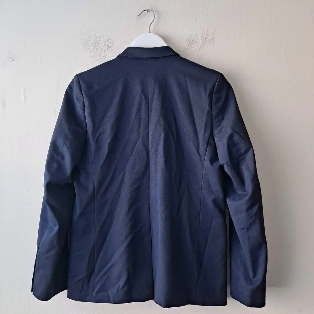 Nordstrom Navy Single Breasted 2 Button Career Work Blazer Jacket Boys Size 16